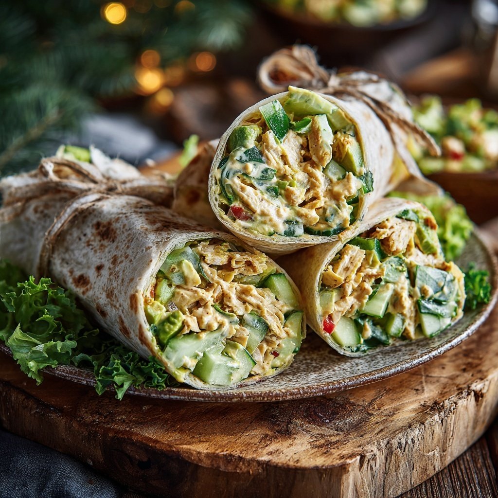 Savory Chicken Salad Wraps