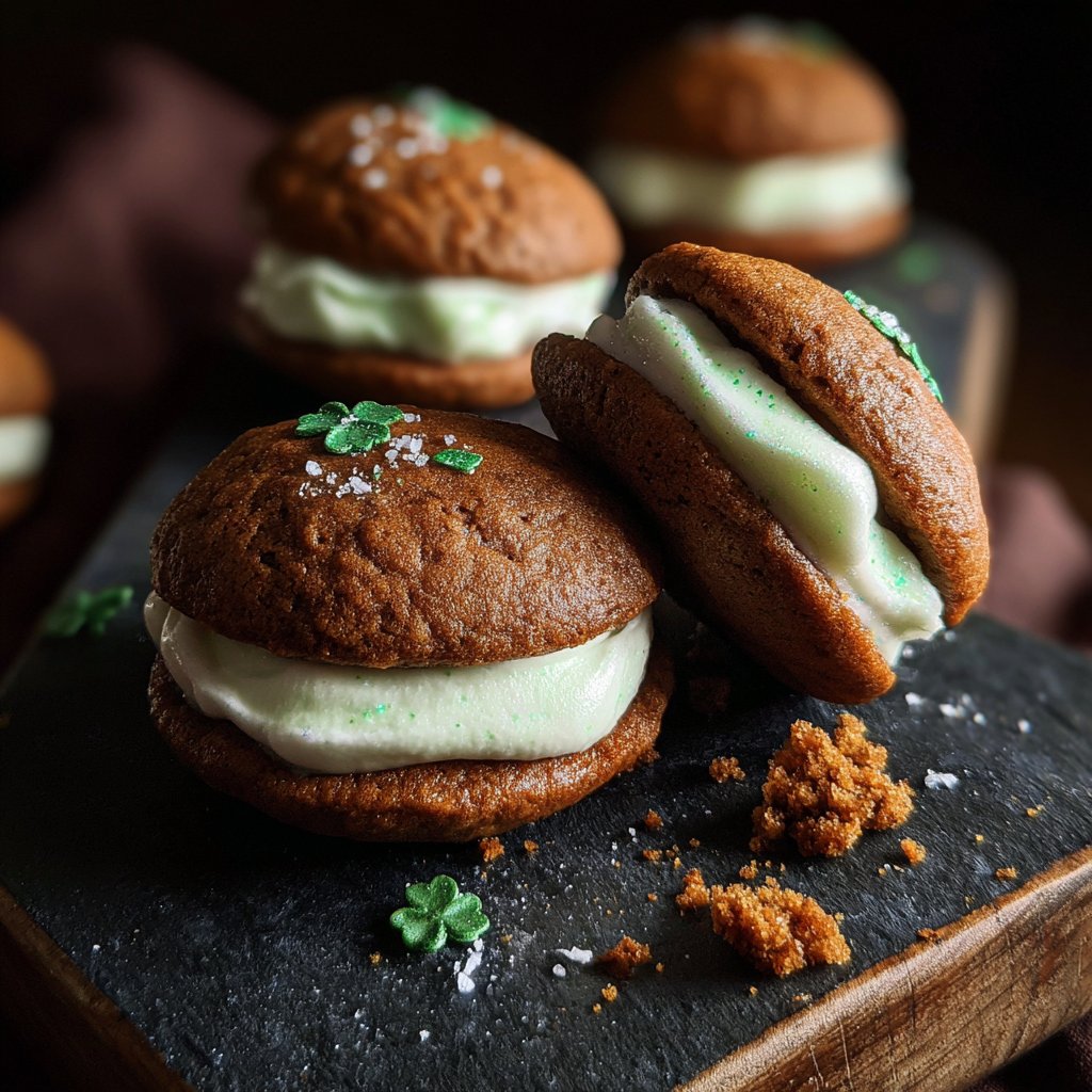 Mini Shamrock Whoopie Pies