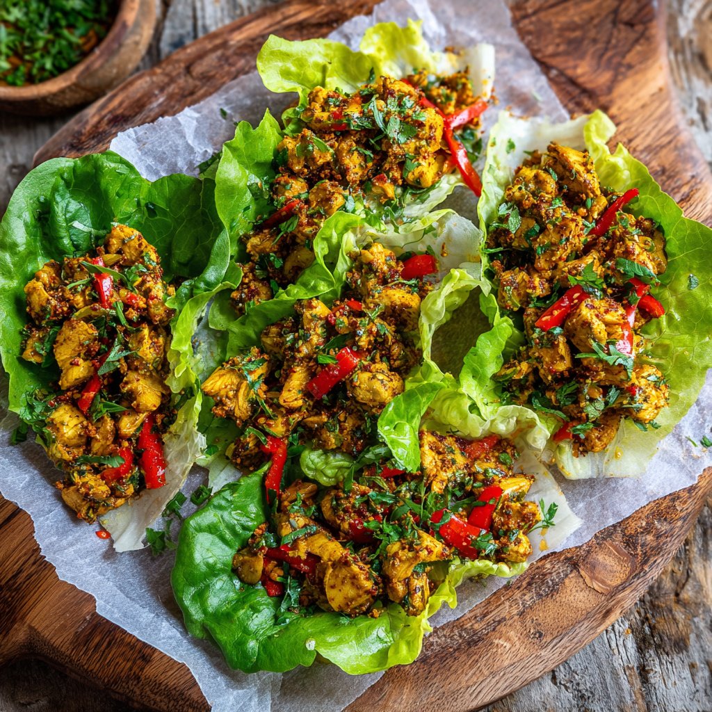 Cajun Chicken Lettuce Wraps