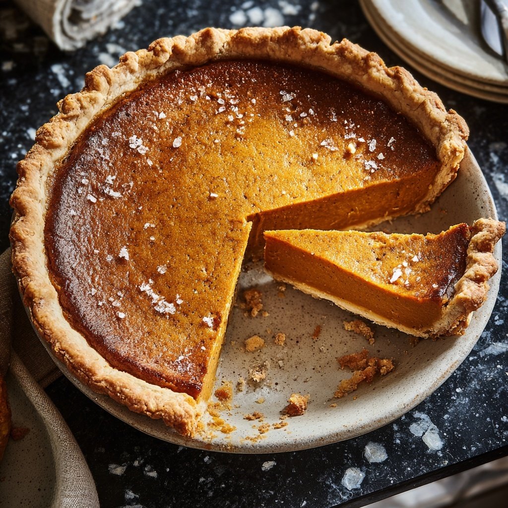 Festive Spiced Pumpkin Pie