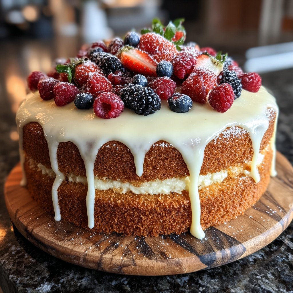 Dessert Vanilla Sponge Cake