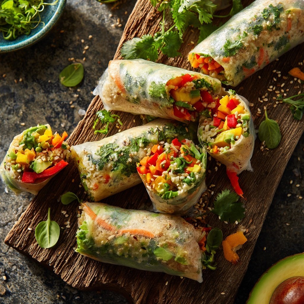 Vibrant Veggie Rice Paper Rolls